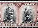 Spain 1928 Pro Catacumbas 2 Ptas Castaño Y Negro Edifil 430